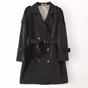 High Quality Customized Multicolor Logo Outerwear Windbreak Slim Fit Trench Coat for Women