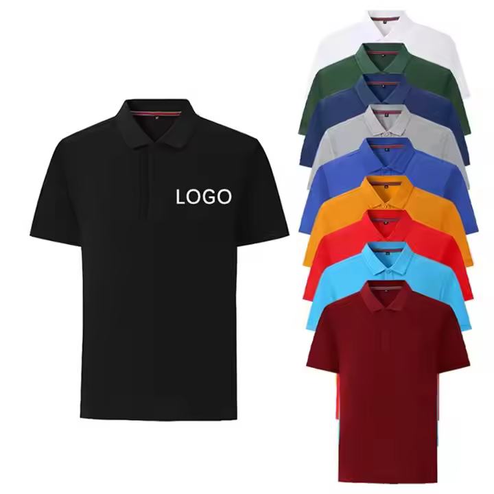 High Quality Polyester Cotton Men Golf Polo T-shirt Embroidery Printed Custom Men's Polo Shirts
