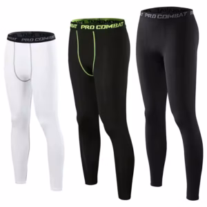 Men's Compression Pants Pockets Cool Dry Sports Leggings Running Tights