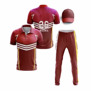 Men's Polyester Cotton Print Polo Shirt Worker Cricket Uniform with T-Shirt Wholesale Golf Cricket Sets