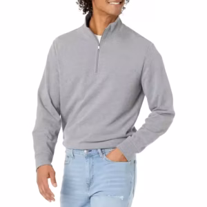 Men's Sweatshirt Half Zip Fleece Pullover Quarter Zip Shirts Cropped Sweat Shirt Quarter Zip Pullover Sweaters