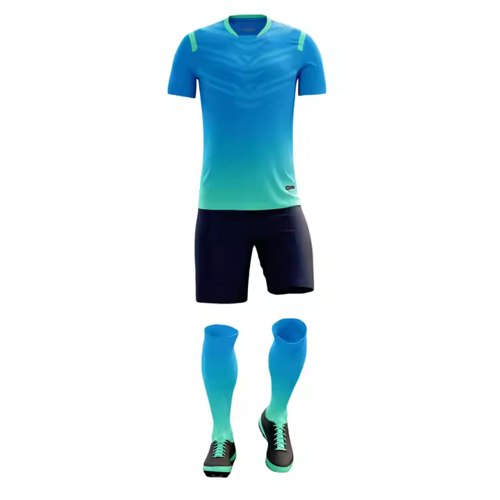 Personalized Polyester Breathable Quick Dry Cheap Kits Full Soccer Kit Set Soccer Uniforms for Men