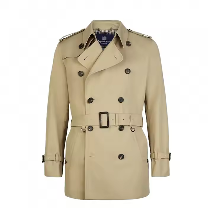 Top Quality Plain Printed Pattern Trench Coats with Button Design Full Sleeves Loose Fit Men's Trench Coats at Reasonable Price Top Quality Plain Printed Pattern Trench Coats with Button Design Full Sleeves Loose Fit Mens Trench Coats at Reasonable Price