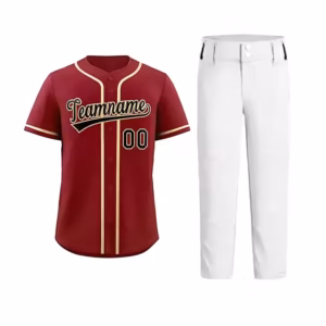 Wholesale Custom Cheap Youth Baseball Jersey American Baseball Uniform Set Baseball Pant