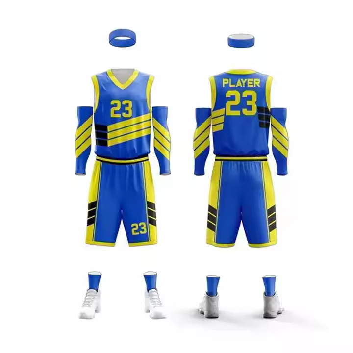 Wholesale New Custom Basketball Uniform's 3D Design Sublimation Jersey and Shorts Sets for Men's and Women's Basketball Uniforms