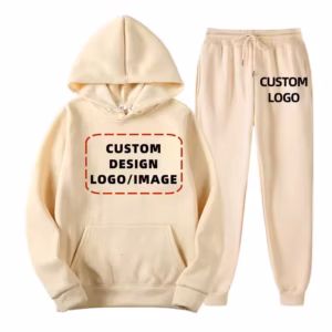 Wholesale Sweat Suits Men Custom Sweatsuit Design Logo Image Women Track Suit Set Hoodie Pants Set Jogger Sport Sportswear Set