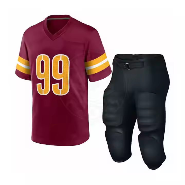 Hot Arrival American Football Uniform 100% Polyester American Football Uniform Team Wear American Football Uniform