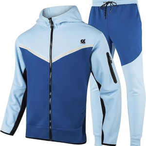 Custom Men’s Polyester Tracksuit Set – Lightweight 2-Piece Jogging & Warm-Up Suit with OEM Logo Made in Pakistan