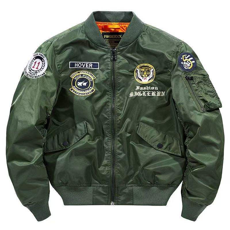 Stitching Expert OEM Custom Air Patrol Pilot Jacket Embroidered Bomber Jacket – Windproof Flight Style for Men Stitching Expert OEM Custom Air Patrol Pilot Jacket Embroidered Bomber Jacket – Windproof Flight Style for Men