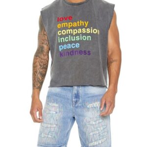 Streetwear Oversized Cropped Gym Tank Top – Custom Sleeveless Acid Wash Muscle Vest by Stitching Expert